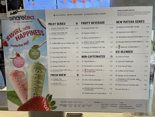 Menu photo 2 Sharetea Hercules, CA