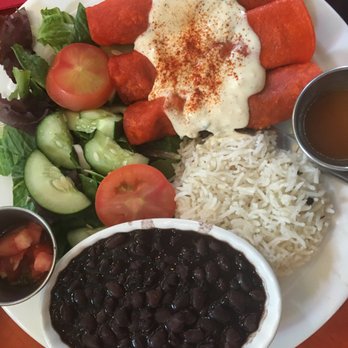 Cosmic Café - spinach enchiladas were gluten free with corn tortillas - Vegetarian Near Me - Dallas, Texas Cosmic Café - spinach enchiladas were gluten free with corn tortillas - Vegetarian Near Me - Dallas, Texas