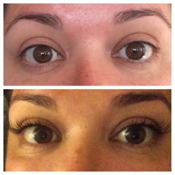 Take Care  - before and after. "C" size lashes, "it girl" service. - Eyelash Service Near Me - Petaluma, California