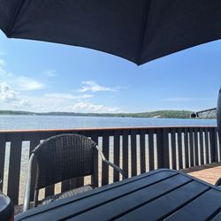 Gravedoni's Pizza - The view from the outdoor seating.