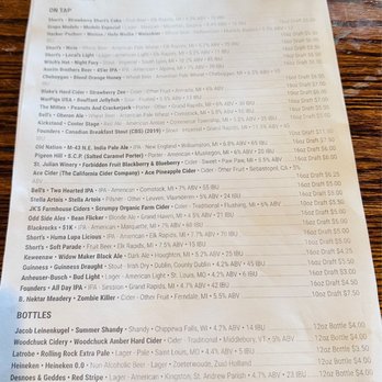 Churchill's Food & Spirits - Beer menu - American Near Me - Flint, Michigan