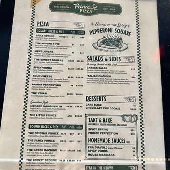 Prince Street Pizza - Current menu, 12/12/25 - Pizza Near Me - Los Angeles, California Prince Street Pizza - Current menu, 12/12/25 - Pizza Near Me - Los Angeles, California