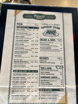 Menu photo 8 Prince Street Pizza Los Angeles, CA Menu photo 8 Prince Street Pizza Los Angeles, CA