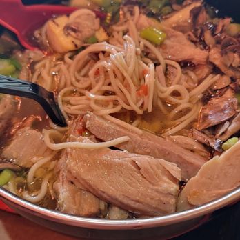 Dragon Tiger Noodle - The ramen noodles, beef broth, pork belly, green onions , mushrooms and black oil - Japanese Near Me - Henderson, Nevada