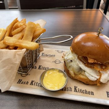 Hash Kitchen - 50/50 Brunch Burger - Breakfast & Brunch Near Me - Chandler, Arizona Hash Kitchen - 50/50 Brunch Burger - Breakfast & Brunch Near Me - Chandler, Arizona