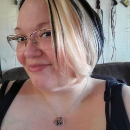 My new two toned hair. I asked for black and blonde.