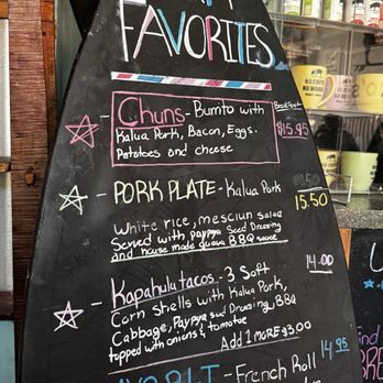 Kono's Northshore - Favorites menu - Sandwiches Near Me - Kailua, Hawaii Kono's Northshore - Favorites menu - Sandwiches Near Me - Kailua, Hawaii