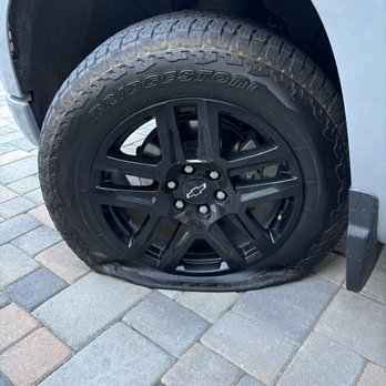 Discount Tire - My very flat tire before I changed it to take to Discount Tire. - Tires Near Me - San Diego, California