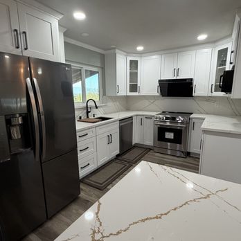 Kassa Kitchen and Bath - This is from island angle with most of the cabinet - Kitchen & Bath Near Me - San Jose, California
