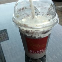 Insomnia - Couldn't stop myself from sipping away at this ice cap oreo shake before the pic. Delicious!