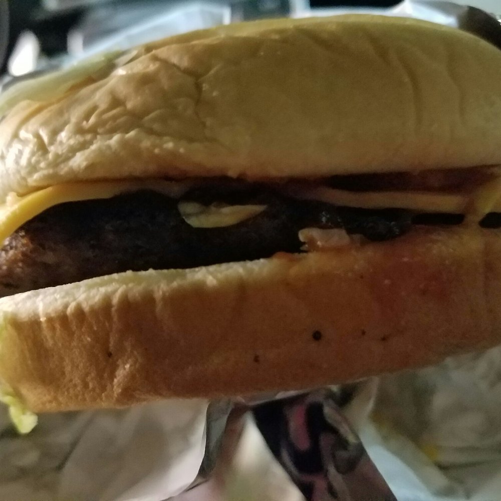 Sonic Drive-In - Cheeseburger...tastes better than it looks, actually really good - Burgers Near Me - Fullerton, California