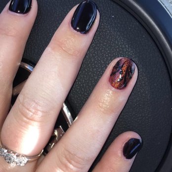 Nail Chic Spa - Heather has done it again - beautiful gel nails with design! - Nail Salons Near Me - El Cajon, California