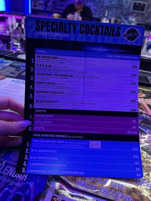 Menu photo 6 Audio Bar Las Vegas, NV