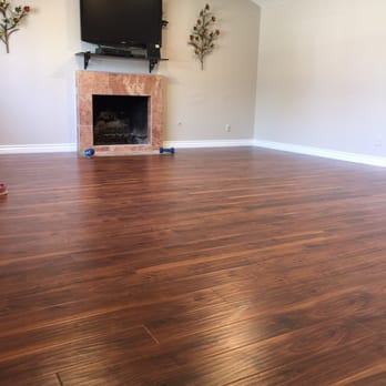 Quality Flooring - After picture of family room with laminate - Flooring Near Me - Rancho Cucamonga, California