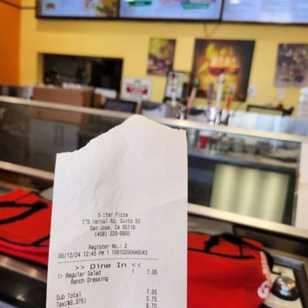 Five Star Pizza - Can't save money on salad 6/12/24 - Pizza Near Me - San Jose, California Five Star Pizza - Can't save money on salad 6/12/24 - Pizza Near Me - San Jose, California