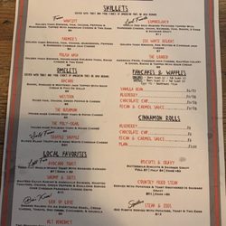 The Lazy Toaster - Breakfast menu