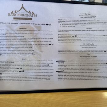 Bangkok Thai - Menu - Thai Near Me - Sacramento, California