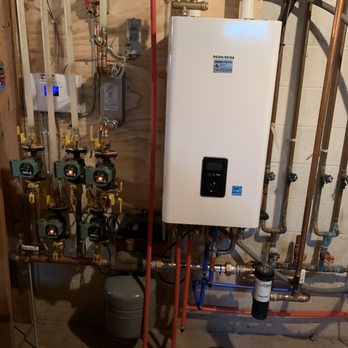 Anderson-Shortell - Navien NFC-175 pressurized system with auto controls and heat exchanger for outdoor woodstove(unpressurized) - Plumbing Near Me - Olean, New York