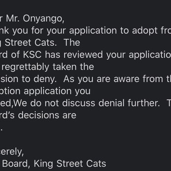 King Street Cats - emails sent to me - Animal Shelters Near Me - Alexandria, Virginia
