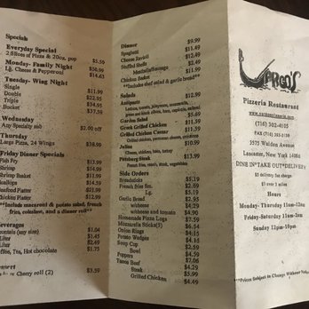 Vargos Pizzeria - Menu - Pizza Near Me - Lancaster, New York