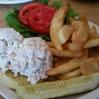 TooJay’s Deli * Bakery * Restaurant - Classic chicken salad sandwich with fries and a dill pickle - Delis Near Me - Orlando, Florida