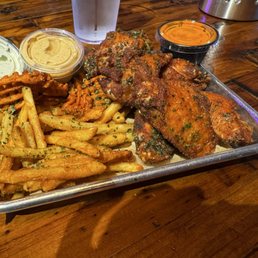 - 1/2 Dozen Wings and Mixed Fries