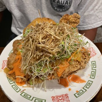 Fooki - Pineapple Fried Chicken Burger - Bubble Tea Near Me - Aiea, Hawaii