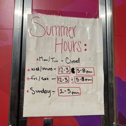 Burgalicious - Posted Summer Hours