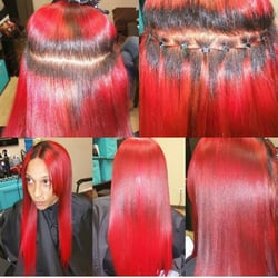 Fused Hair & Extensions - Malaysian technique w/silk blowout