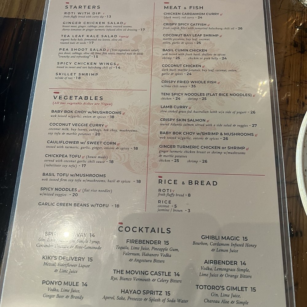 Teni East Kitchen - Menu - Burmese Near Me - Oakland, California Teni East Kitchen - Menu - Burmese Near Me - Oakland, California