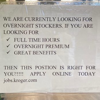 Kroger - Hiring for night shift as of 10/07/2021 - Grocery Near Me - Atlanta, Georgia