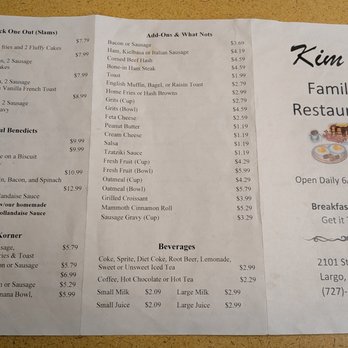 Kim's Family - Breakfast & Brunch Near Me - Largo, Florida Kim's Family - Breakfast & Brunch Near Me - Largo, Florida
