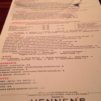 Hennen's - Steakhouses Near Me - Chattanooga, Tennessee