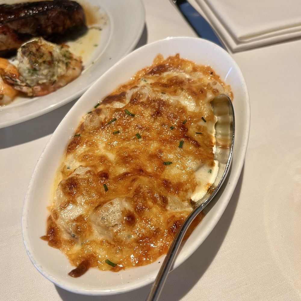 Eddie V's Prime Seafood - Au Gratin Cheddar Potatoes - Seafood Near Me - La Jolla, California Eddie V's Prime Seafood - Au Gratin Cheddar Potatoes - Seafood Near Me - La Jolla, California