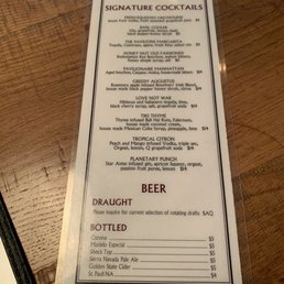Menu as of July 2021 Menu as of July 2021