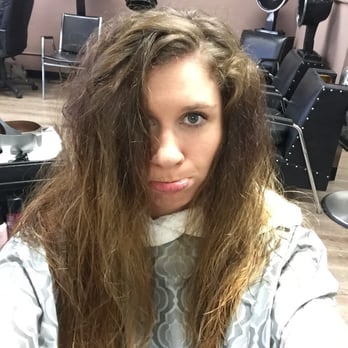 By Design Hairstyling - Before the Brazilian Blowout... - Nail Salons Near Me - Bellflower, California