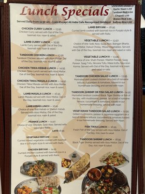 Menu photo 4 All India Cafe Arcadia, CA