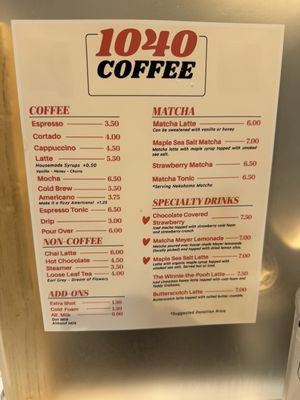 Menu photo 2 1040 Coffee Buena Park, CA