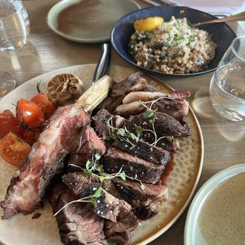 Farm & Fire - Tomahawk steak, risotto - Canadian (New) Near Me - Banff, Alberta