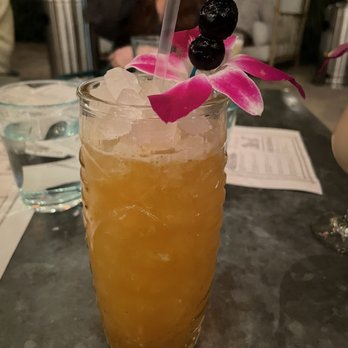 The Toasted Coconut - Captain's Grog: rum, passionfruit, orange, guava, honey, lime, allspice, bitters - New American Near Me - Houston, Texas The Toasted Coconut - Captain's Grog: rum, passionfruit, orange, guava, honey, lime, allspice, bitters - New American Near Me - Houston, Texas