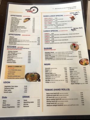 Menu photo 7 Sushi Time Martinez, CA