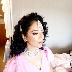 Raising Eyebrows - Soft Glam Cultural wedding makeup