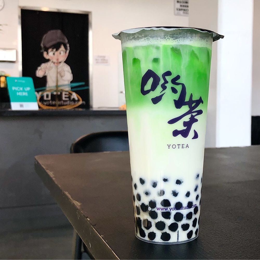 YOTEA - Pandan Milk Drink ($5.99 - 50% Sweetness - Regular Ice - House Milk) with Brown Sugar Boba (additional 80 cents) - Bubble Tea Near Me - Rosemead, California YOTEA - Pandan Milk Drink ($5.99 - 50% Sweetness - Regular Ice - House Milk) with Brown Sugar Boba (additional 80 cents) - Bubble Tea Near Me - Rosemead, California