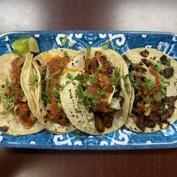 El Ranchito - Birria, Carnitas, Pastor, Asada tacos. All delicious!