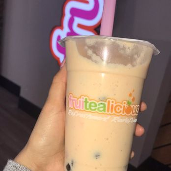 Fruitealicious Bubble Tea & Smoothies - Strawberry-mango smoothie - Bubble Tea Near Me - Austin, Texas Fruitealicious Bubble Tea & Smoothies - Strawberry-mango smoothie - Bubble Tea Near Me - Austin, Texas
