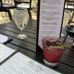 Blue smoke cocktail