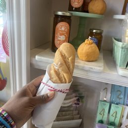 A candle shaped like a baguette! A candle shaped like a baguette!