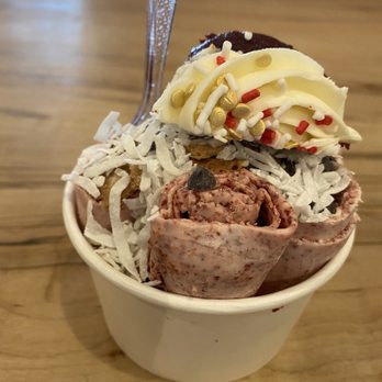 Rolled Cold Creamery - Rolled Ice Cream Small Velvet Valentine (seasonal) - Ice Cream & Frozen Yogurt Near Me - Lancaster, Pennsylvania
