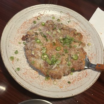 Woowa - Chicken Pancake (mix of a Korean pancake and chicken parm) - Korean Near Me - Gardena, California Woowa - Chicken Pancake (mix of a Korean pancake and chicken parm) - Korean Near Me - Gardena, California