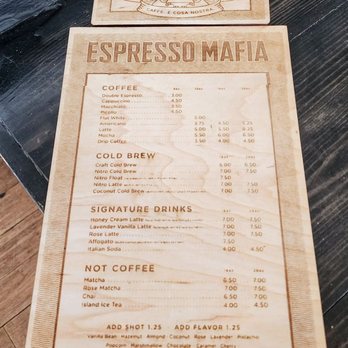 Espresso Mafia - Menu (8/27/25) - Coffee & Tea Near Me - Makawao, Hawaii Espresso Mafia - Menu (8/27/25) - Coffee & Tea Near Me - Makawao, Hawaii
